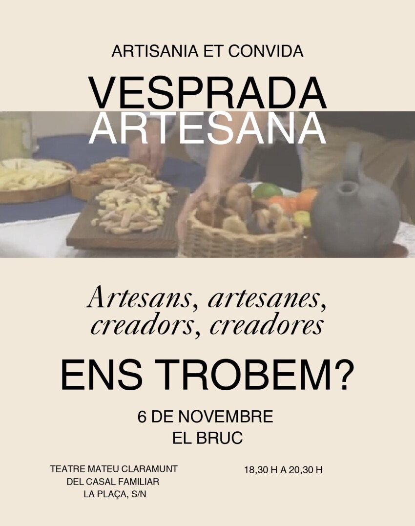 Vesprada Artesana: un espai per escoltar, dialogar i imaginar el futur de l’artesania a l’Anoia