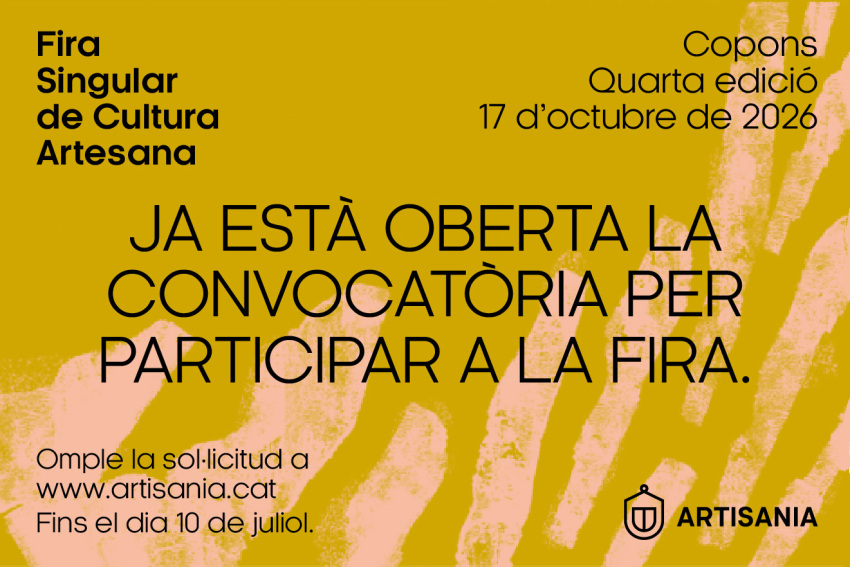 Oberta la convocatòria per participar a la Fira Singular de Cultura Artesana de Copons 2026